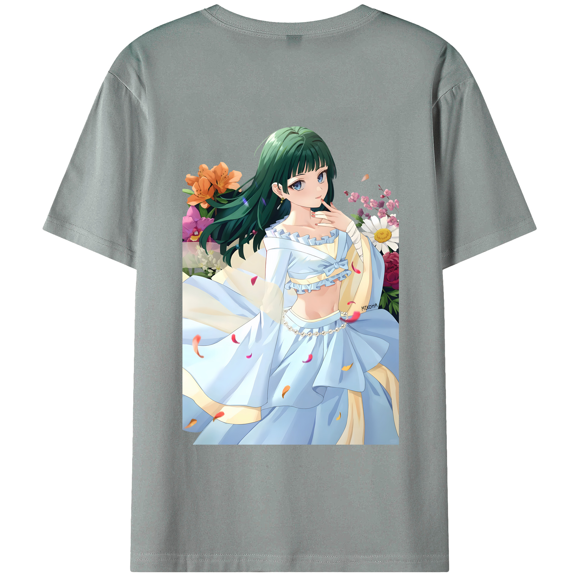 （画像用） 薬屋のひとりごと The Apothecary Diaries 綿100％ メンズ半袖Tシャツ（バックプリント） 通気性